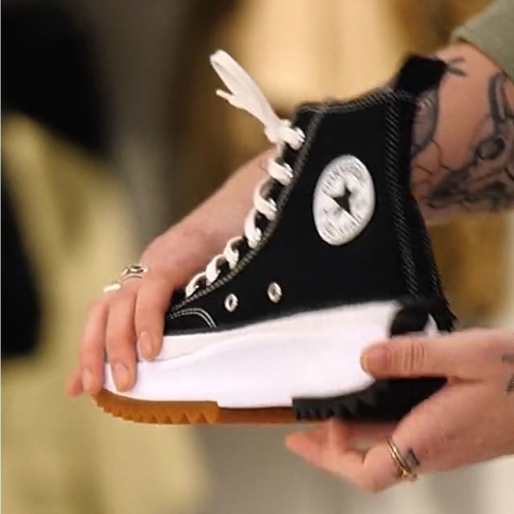 Converse Chuck Taylor All Star Run Star Hike Hightop Platform Sneakers Size 11.5 - Picture 8 of 14